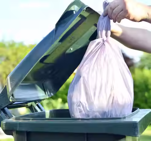 Poop Is Double Bagged And Disposed In Your Bin.