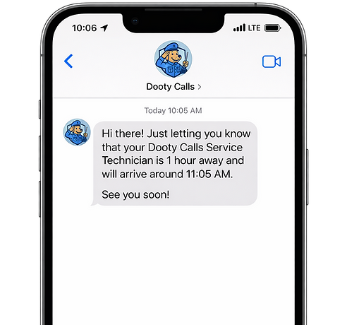 Receive Text Reminder Before Service.